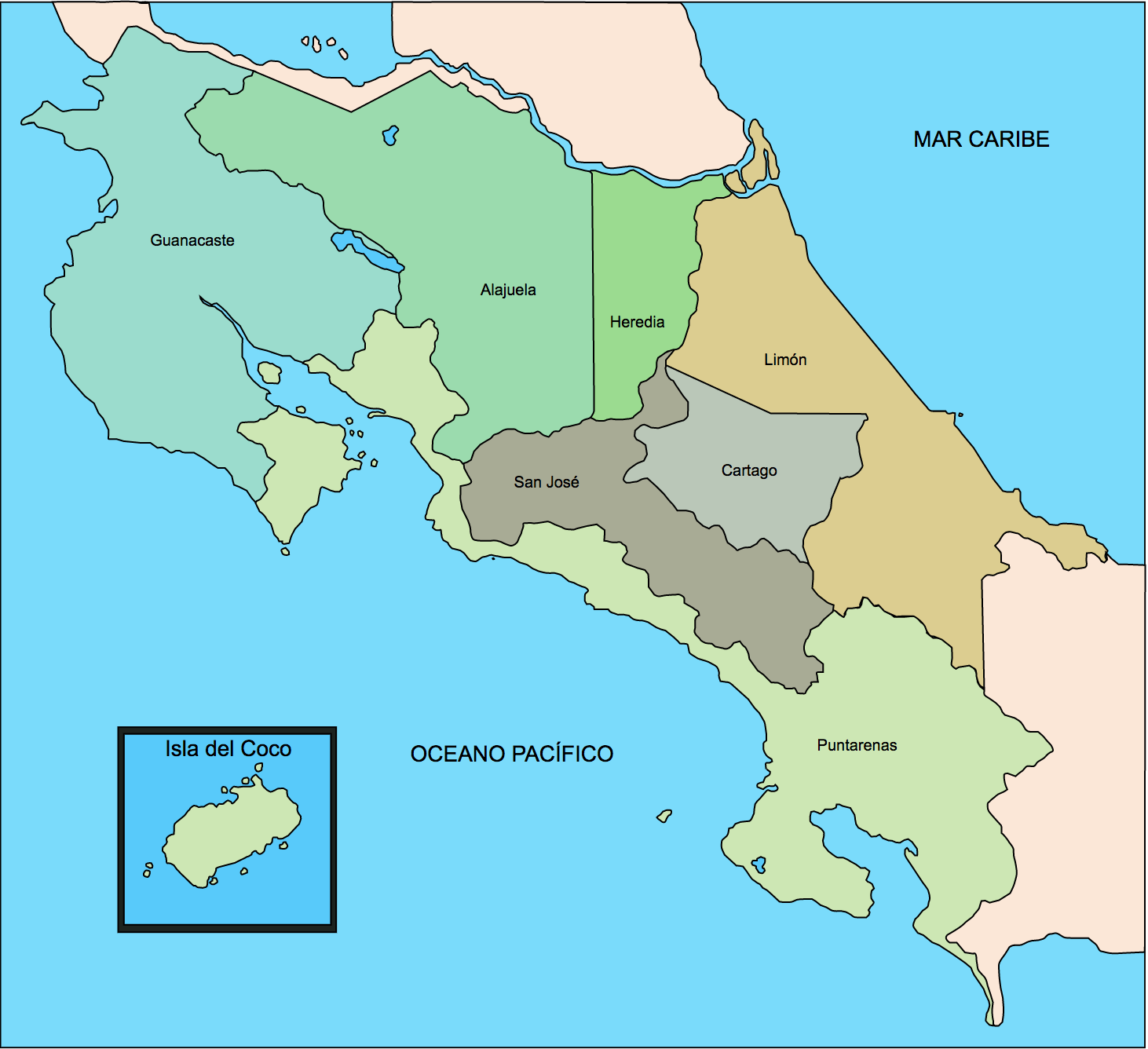 An Introduction to the Seven Provinces of Costa Rica