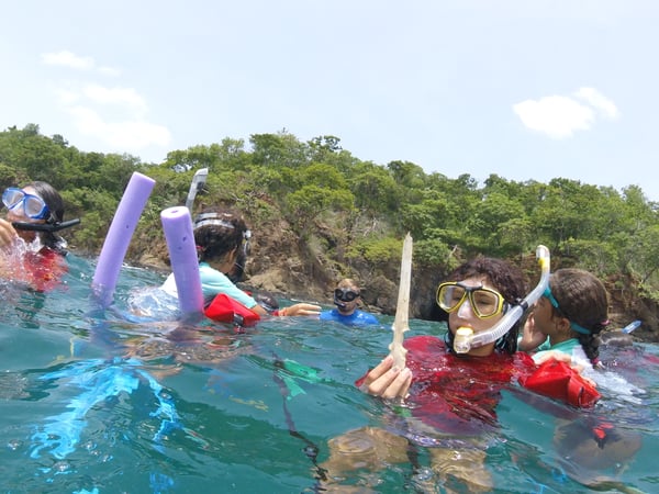Snorkeling at ConnectOcean's summer camp