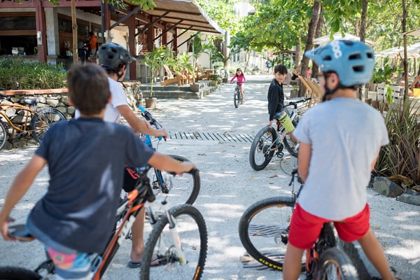 Having too much fun is the only concern children worry about in this pedestrian town in Costa Rica